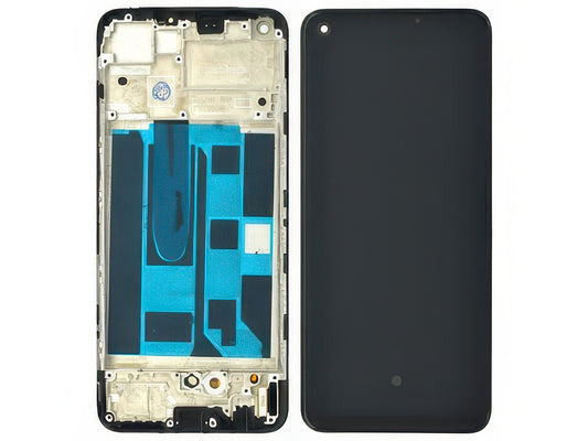 Lcd + Touch Screen + Frame Nero per realme 8 4G