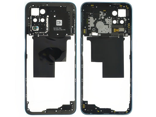 Cover Posteriore + Tasti Volume + Antenna NFC Supersonic Blu per realme 8 5G