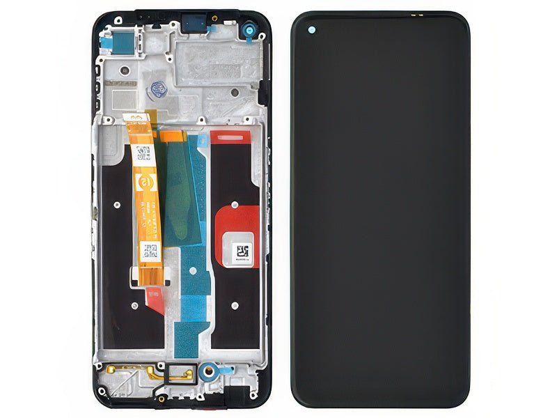 Lcd + Touchscreen + Frame Nero per realme 8i