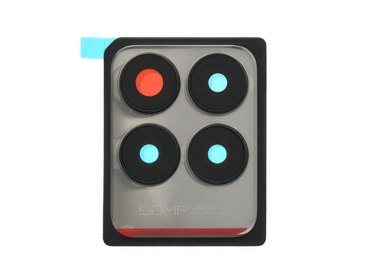 Cover Camera + Vetrino Camera + Adesivo Space Nero per realme 8i