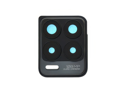 Cover Camera + Vetrino Camera + Adesivo Nero per realme 8 Pro