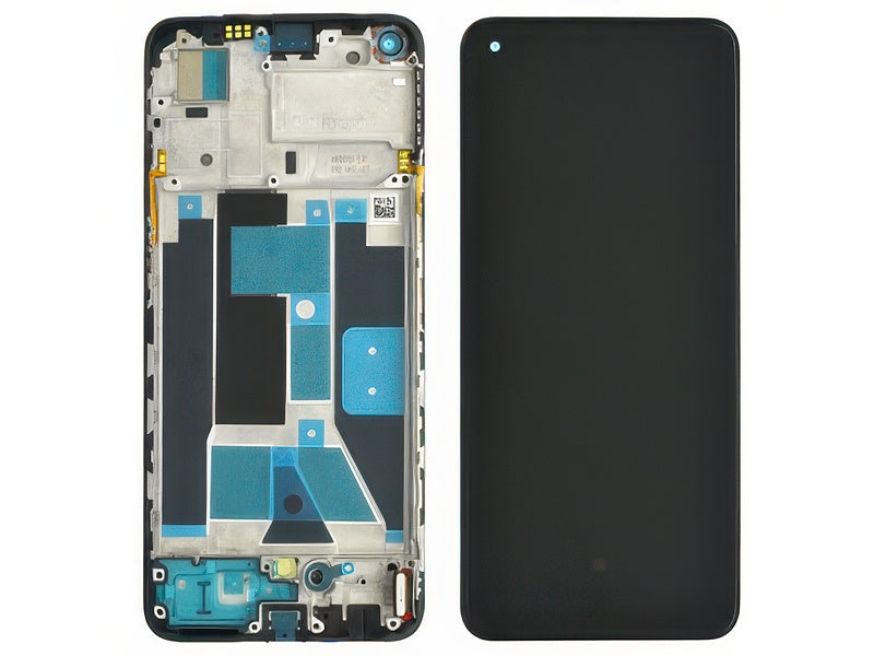 Lcd + Touchscreen + Frame + Switch Tasti Laterali Meteor Nero per realme 9