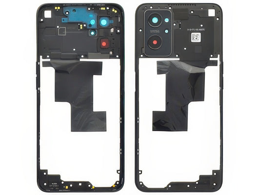 Frame + Tasti Volume + Vetrino Camera + Antenna NFC Prism Black per realme 9i 4G