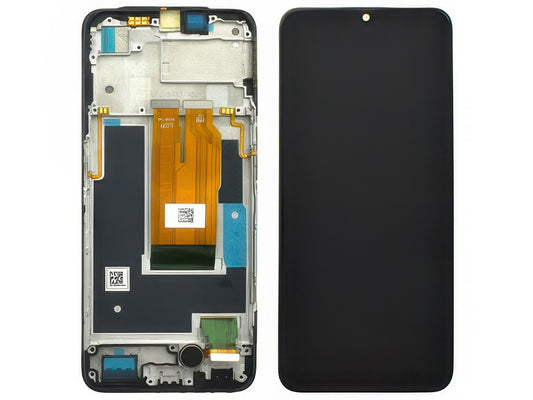 Lcd + Touch Screen + Frame + Switch Tasti Laterali Nero per realme 9i 5G