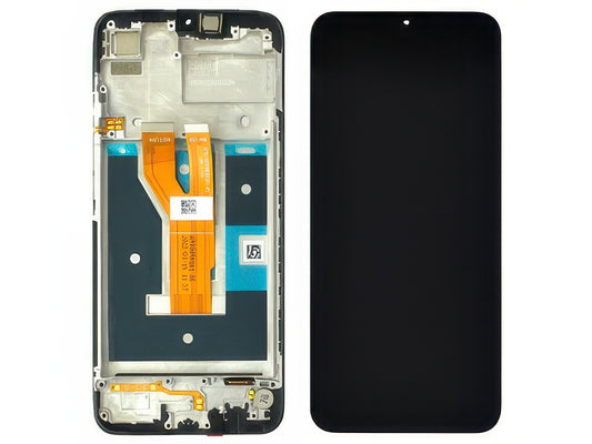 Lcd + Touchscreen + Frame + Switch Tasti Laterali + Altoparlante Nero per realme C11 2021