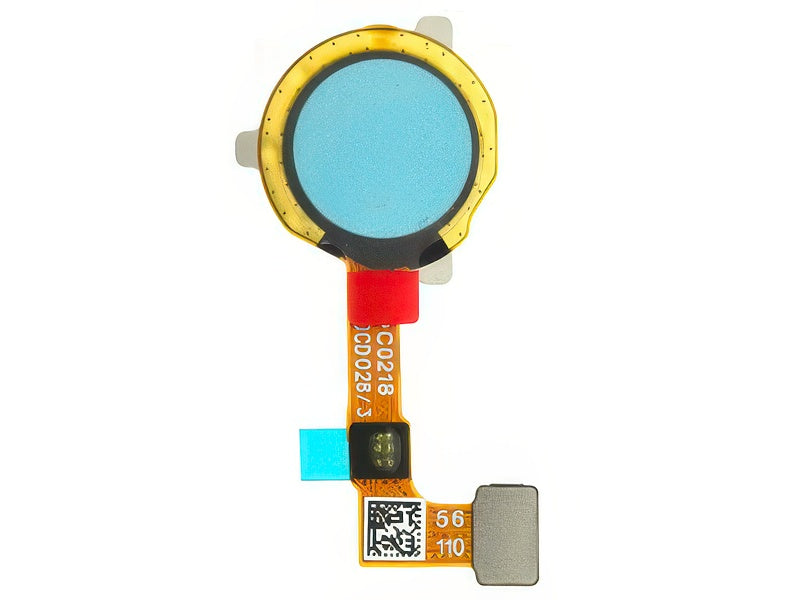 Flat Cable + Lettore Impronta Cross Blu per realme C21