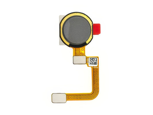 Flat Cable + Lettore Impronta Metal Grigio per realme C25Y