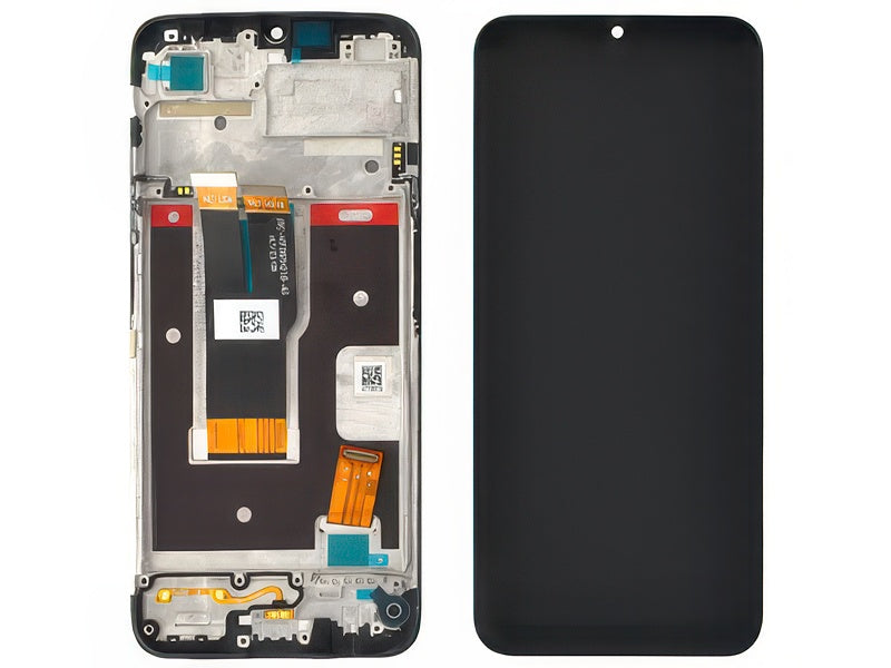 Lcd + Touchscreen + Frame + Switch Tasti Laterali Nero per realme C31