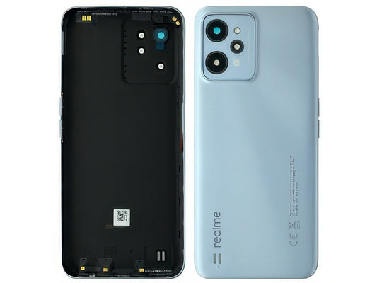 Cover Batteria + Vetrino Camera + Tasti Volume Argento Chiaro per realme C31