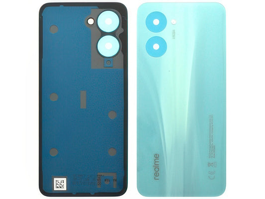 Cover Batteria + Adesivi Aqua Blu per realme C33 4G