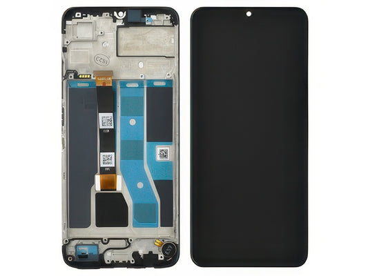 Lcd + Touchscreen + Frame + Vibrazione Nero per realme C53
