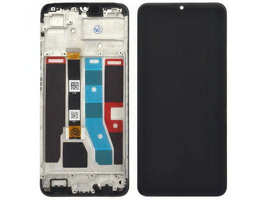 Lcd + Touch Screen + Frame Nero per realme C53