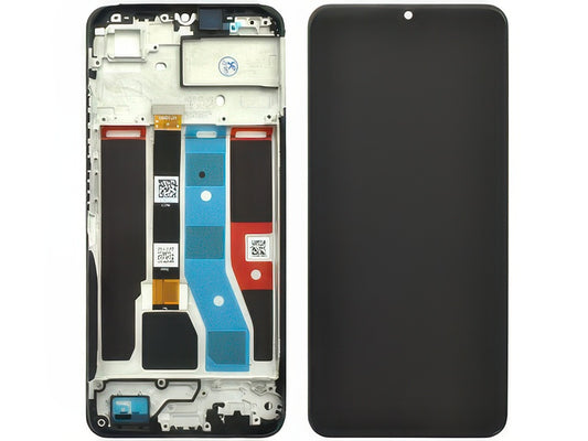 Lcd + Touchscreen + Frame Nero per realme C51