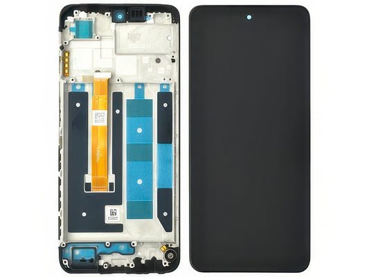 Lcd + Touchscreen + Frame + Switch Tasti Laterali + Vibrazione Rainy Night per realme C55