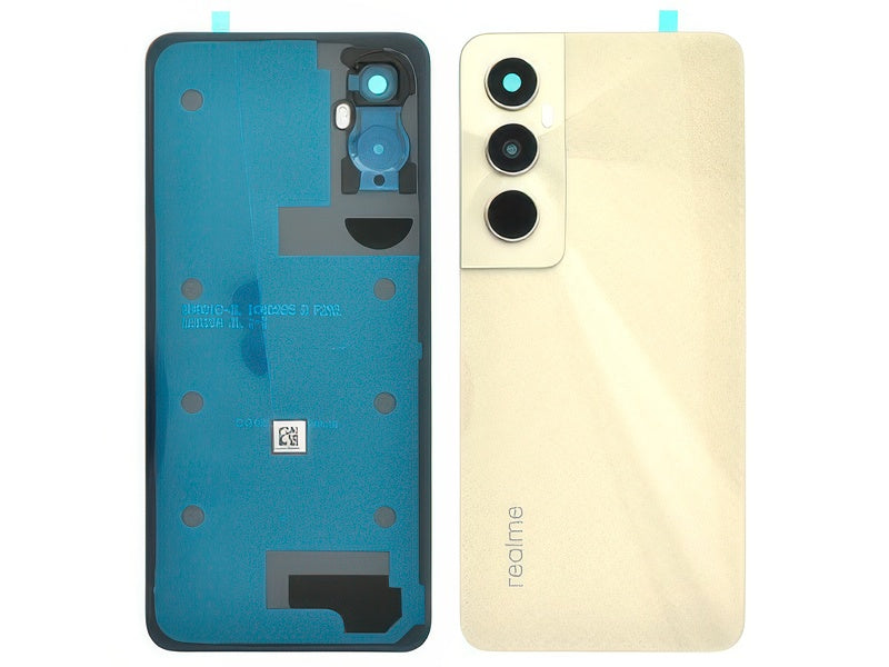 Cover Batteria + Vetrino Camera + Adesivi Starlight Oro per realme C65