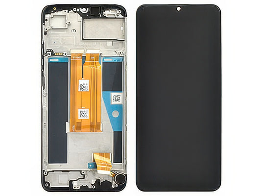 Lcd + Touch Screen + Frame + Switch Tasti Laterali Nero per realme C63