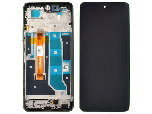 Lcd + Touch Screen + Frame + Tasto Volume Sunny Oasis per realme C67 4G - Originale Service Pack