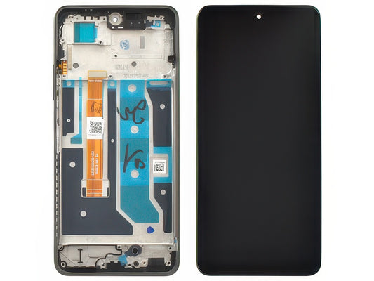 Lcd + Touch Screen + Frame + Tasto Volume Sunny Oasis per realme C67 4G - Compatibile