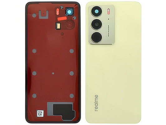 Cover Batteria + Vetrino Camera + Adesivi Lightning Oro per realme C75