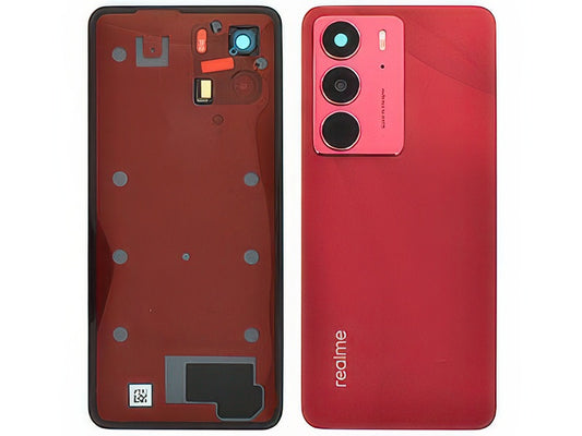 Cover Batteria + Vetrino Camera + Adesivi Ruby Rosso per realme C75