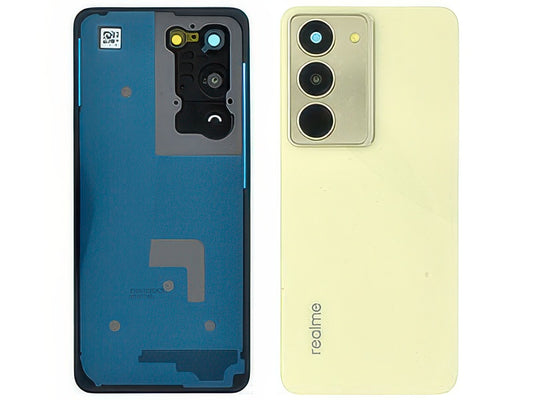 Cover Batteria + Vetrino Camera + Adesivi Lightning Oro per realme C75 5G