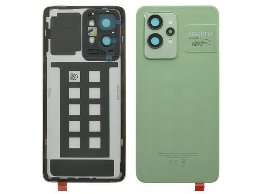 Cover Batteria + Vetrino Camera + Adesivi Paper Verde per realme GT 2 Pro