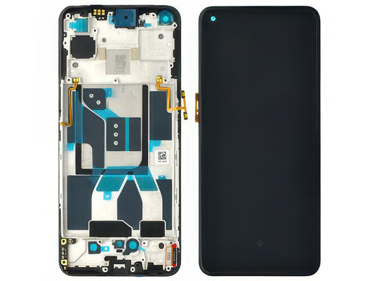 Lcd + Touchscreen + Frame + Switch Tasti Laterali Nero per realme GT 5G