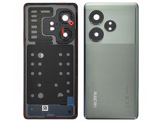 Cover Batteria + Vetrino Camera + Adesivi Razor Verde per realme GT 6T