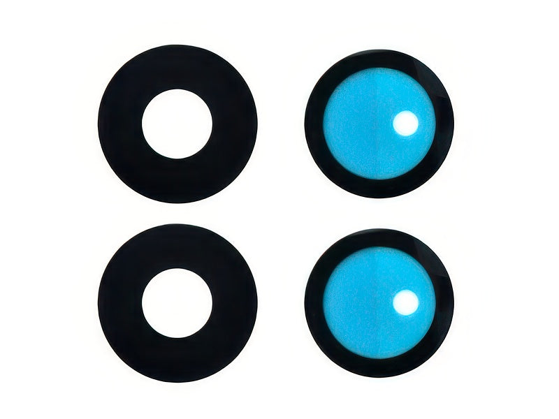 Vetrino Camera Posteriore + Adesivo Nero per realme GT 6T - VETCAMREGT6M-O