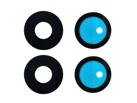 Vetrino Camera Posteriore + Adesivo Nero per realme GT 6 - VETCAMREGT6M-O