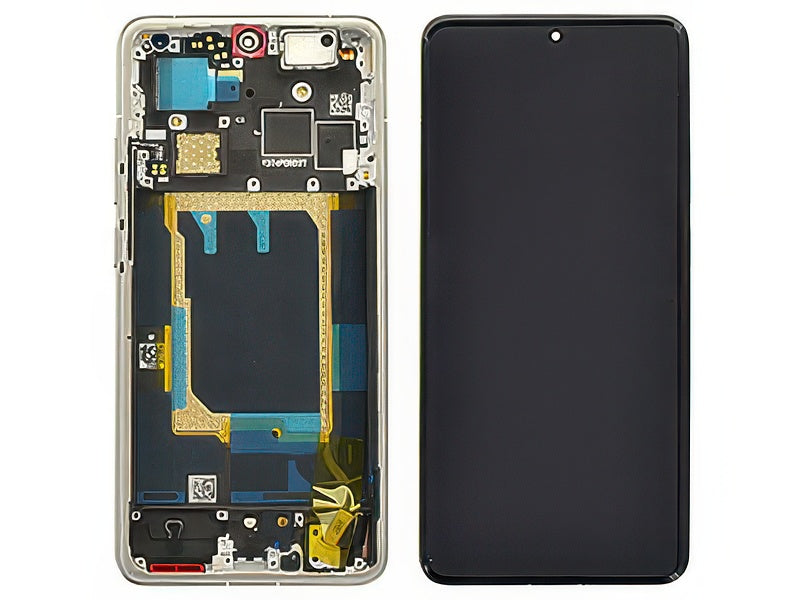 Lcd + Touch Screen + Frame + Tasti Laterali Galaxy Grigio per realme GT 7 Pro 5G - Originale Service Pack