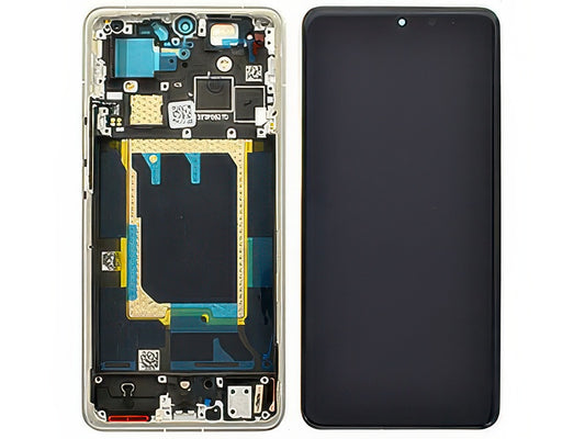 Lcd + Touch Screen + Frame + Tasti Laterali Galaxy Grigio per realme GT 7 Pro 5G - Compatibile