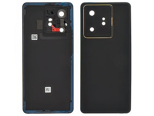 Cover Batteria + Vetrino Camera + Adesivi IceSense Nero per realme GT 7 5G