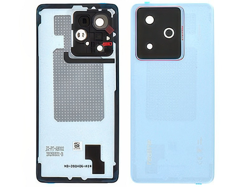 Cover Batteria + Vetrino Camera + Adesivi IceSense Blu per realme GT 7T 5G
