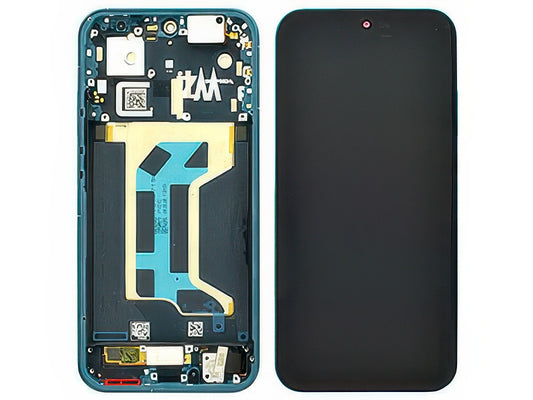 Lcd + Touch Screen + Frame + Tasti Laterali Verde Dream Edition per realme GT 8 Pro
