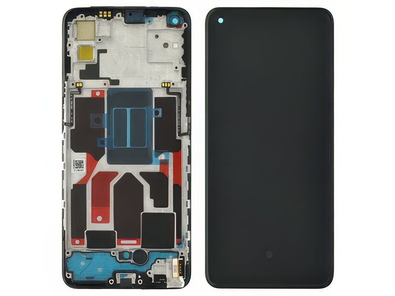Lcd + Touch Screen + Frame + Switch Tasti Laterali Nero per realme GT Master Edition