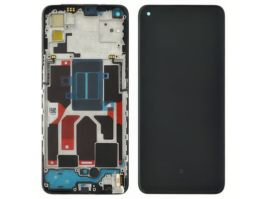 Lcd + Touch Screen + Frame + Switch Tasti Laterali Nero per realme GT Master Edition