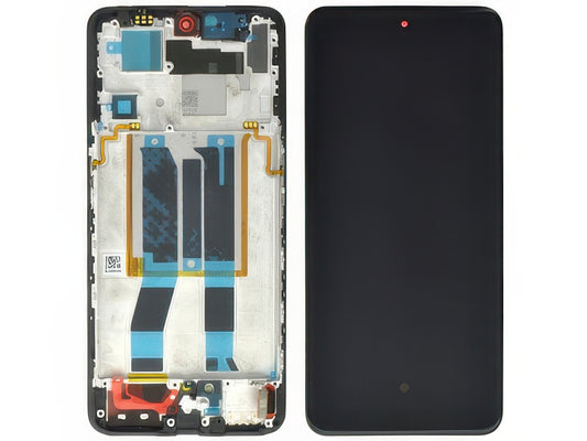Lcd + Touch Screen + Frame + Switch Tasti Laterali Nero per realme GT Neo 3