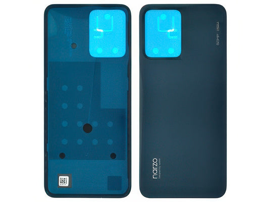 Cover Batteria + Adesivi Flash Nero per realme Narzo 50A Prime