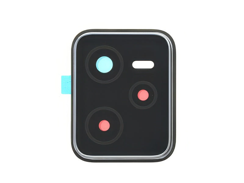 Cover Camera + Vetrino + Adesivi Flash Blu per realme Narzo 50A Prime