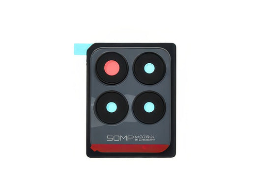Cover Camera + Vetrino + Adesivi Speed Nero per realme Narzo 50 4G