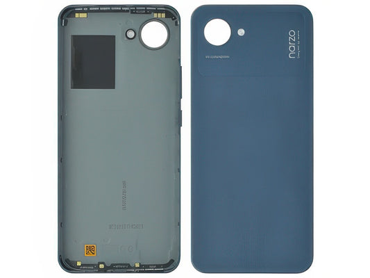 Cover Batteria + Tasti Laterali Blu Scuro per realme Narzo 50i Prime