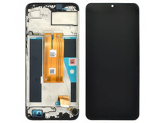 Lcd + Touch Screen + Frame + Switch Tasti Laterali Nero per realme Note 60 4G