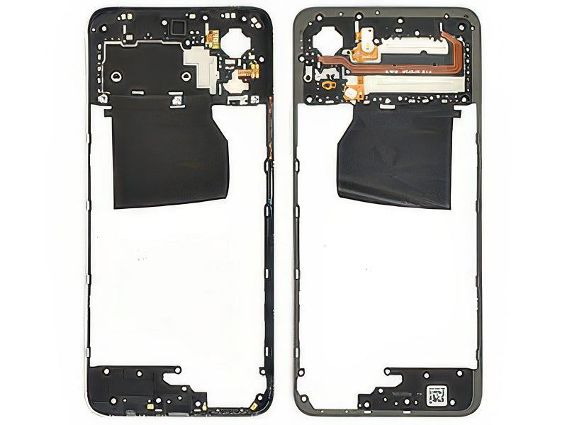 Cover Posteriore + Tasti Volume + Antenna NFC + Flash Bianco Swan per realme P3 Lite 4G