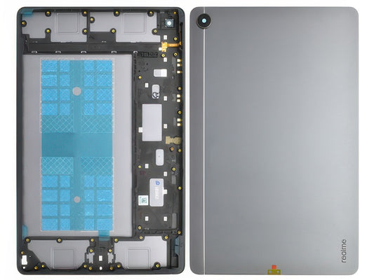 Cover Batteria + Vetrino Camera Grigio per realme Pad