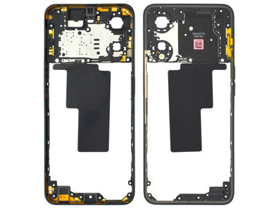 Cover Posteriore + Tasti Volume + Antenna NFC Glowing Nero per Oppo A78 5G